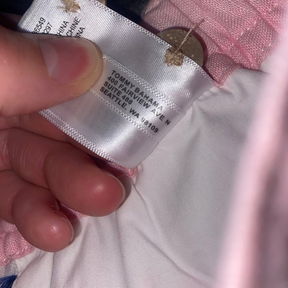 NWOT Tommy Bahama Pink 100% Linen Drawstring Shorts Womens XS Relax Summer Beach - Picture 7 of 9